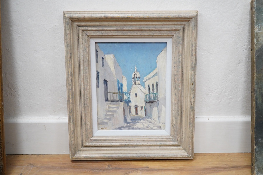 Hugh Boycott Brown (1909 - 1990) Malcesine, Italy, 8.5 x 6.5in.